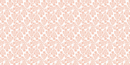 InkBird Print Studio vinyl wrapping paper, adhesive, white with light pink floral vine pattern, elegant design for custom gift wrap.